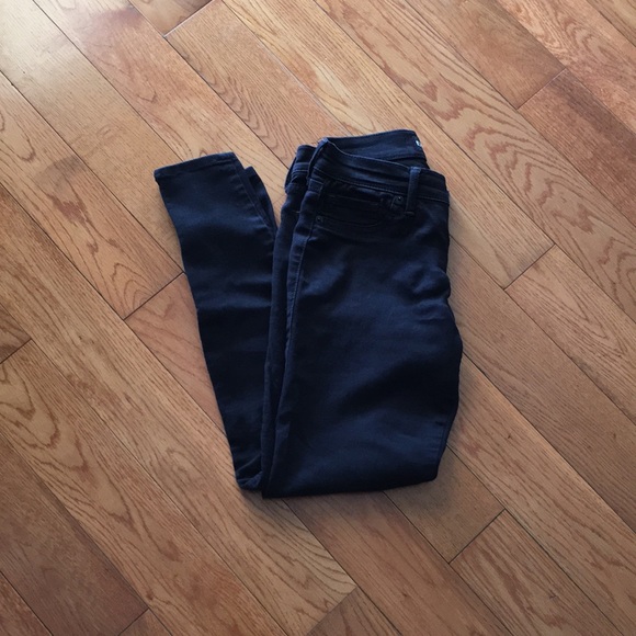 Black Skinny Jeans with Zippered Calves - Picture 2 of 8